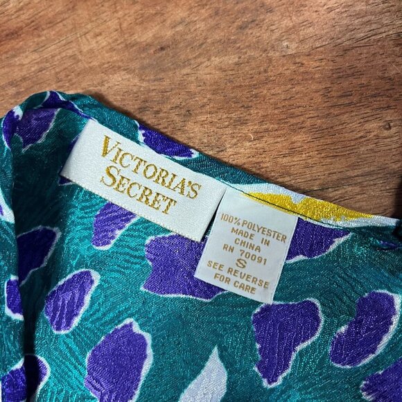 Victorias Secret Gold Label Tropical Sleep Cami Womens S Summer Pajama Tank - Picture 5 of 11